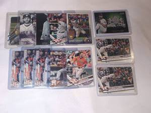 lot 1306 image: Team Lot Houston Astros Baseball Trading Cards Lot - 13 ct