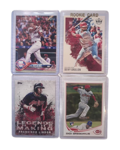 lot 1310 image: Team Lot Phillies Topps Baseball Card Lot 4 Cards Hoskins Grullon Lindor Gregorius
