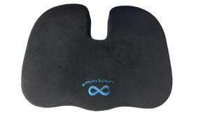 lot 52477 image: Everlasting Comfort Memory Foam Seat Cushion with Coccyx Cutout
