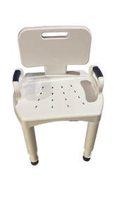 lot 52484 image: Bath Shower Chair with Armrests and Drainage Holes