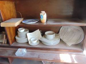 lot 3493 image: China Set and Small Vase