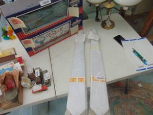 lot 3523 image: 2 Packages of White Ties - Perfect for Halloween