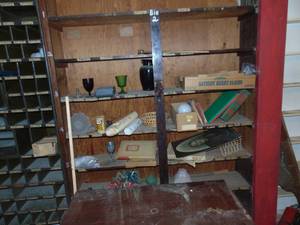 lot 3534 image: all contents on Shelf next to Metal Cabinet