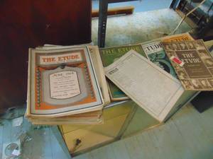 lot 3537 image: Large Selection of Etude Magazines