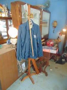 lot 3558 image: Oak Hall Tree - With Windbreaker Jacket XXL - Coneburg Inn