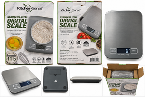lot 1012 image: Kitchen Sense Stainless Steel Digital Kitchen Scale -11 lb  5000g Capacity- NEW&nbsp