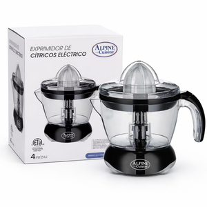 lot 1025 image: Alpine Cuisine 4-Cup Electric Citrus Juicer with Pouring Pitcher-BlackClear&nbsp
