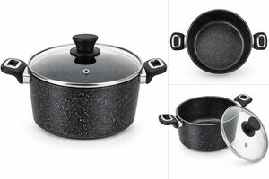 lot 1062 image: Brilliant Cook 2-Qt Forged Nonstick Sauce Pot with Tempered Glass Lid&nbsp