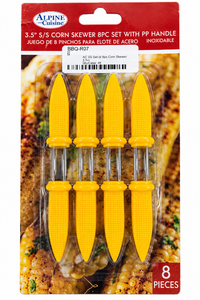 lot 1081 image: Alpine Cuisine 3.5 Stainless Steel Corn Skewers-8-Piece Set -New&nbsp