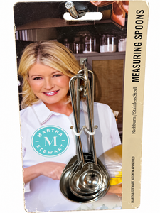 lot 1097 image: Martha Stewart Richburn Stainless Steel Measuring Spoons -4-Piece Set&nbsp