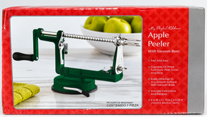 lot 1106 image: My Perfect Kitchen 3-in-1 Apple Peeler, Corer &amp Slicer with Vacuum Base