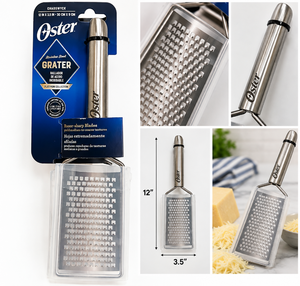 lot 1111 image: Oster Chadswyck Platinum Collection 12 Stainless Steel Handheld Grater -NEW