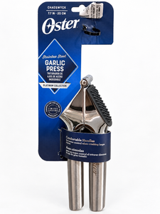 lot 1113 image: Oster Chadswyck Platinum Collection 7.7 Stainless Steel Garlic Press- New&nbsp