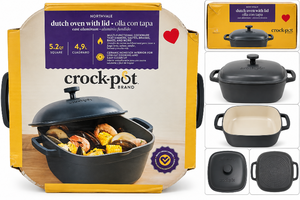 lot 1154 image: Crock-Pot Northvale 5.2 Qt Cast Aluminum Dutch Oven with Lid&nbsp