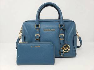 lot 63861 image: Michael Kors Bedford Legacy Medium Duffle Satchel and Wallet  Retail $168.95
