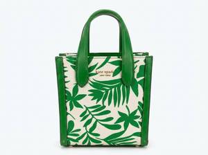 lot 63862 image: Kate Spade New York Mini Manhattan Foliage Print Tote