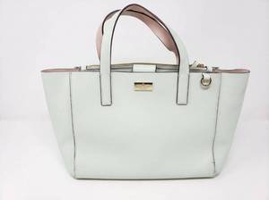 lot 63863 image: Kate Spade New York Leather Tote Bag White