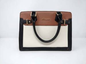 lot 63866 image: Lovevook Handbag Tri-Color Tote Leather