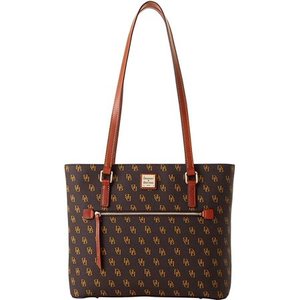 lot 63871 image: Dooney & Bourke Large Gretta Shopper Bag Brown  Retail $364.79