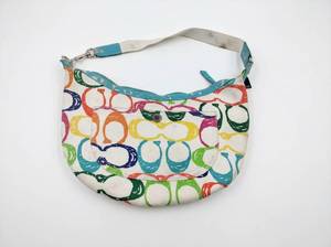 lot 63882 image: Coach Colorful Shoulder Bag