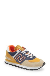lot 63893 image: New Balance 574 D Rugged Sneaker Brown Size 12  Retail $84.99