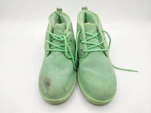 lot 63911 image: UGG Neumel Chukka Boot Mint Green Suede Lace-Up