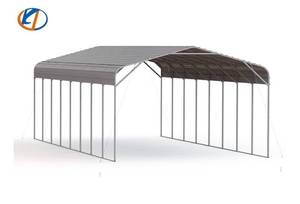 lot 10402 image: Unused 41ft x 20ft Steel Carport Shed - Cream
