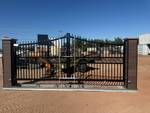 Unused 20ft Electric Double Swing Driveway Gate with Remote (DG17CAO-P40MSH-DZ)