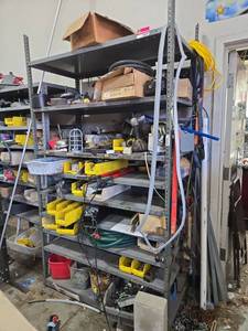 lot 14839 image: Industrial Metal Shelving Unit  Contents Not Included