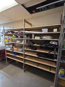 lot 14847 image: Computer Components, Electrical Items & Shelving Lot