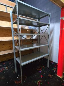 lot 14851 image: Industrial Steel Shelving Unit 5-Tier Storage Rack