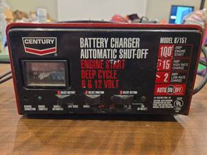 lot 18659 image: Century Model Battery Charger 100A Engine Start  Model 87151&nbsp