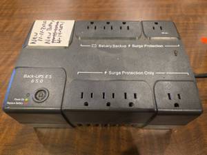 lot 18663 image: APC Uninterruptible Power Supply  Model Back-UPS ES 650