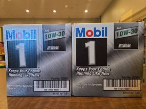 lot 18677 image: Mobil 1 10W-30 Advanced Full Synthetic Motor Oil - Set of 2 Cases