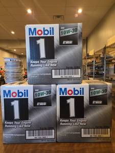 lot 18680 image: Mobil 1 10W-30 Advanced Full Synthetic Motor Oil - Set of 3 Cases