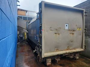 lot 2707 image: Industrial Waste Compactor Unit w Control Panel