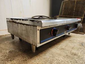 Superlux Tabletop Griddle 2-Burner Countertop Cooking