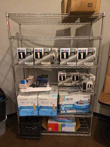 lot 12667 image: Metal Metro Shelving Unit  Contents Not Included