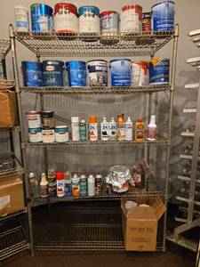 lot 12668 image: Metal Metro Shelving Unit  Contents Not Included