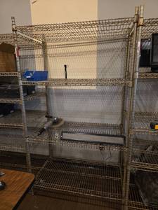 lot 12672 image: Metal Metro Shelving Unit  Contents Not Included