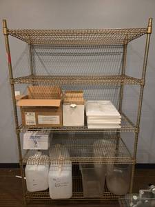 lot 12698 image: Metal Metro Shelving Unit  Contents Not Included