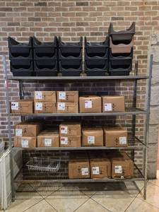 lot 12699 image: Metal Metro Shelving Unit  Contents Not Included