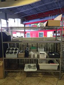 lot 12700 image: Metal Metro Shelving Unit  Contents Not Included