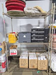 lot 12705 image: Metal Metro Shelving Unit  Contents Not Included