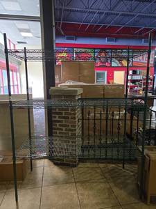 lot 12706 image: Metal Metro Shelving Unit  Contents Not Included