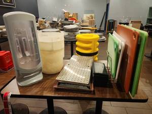 lot 12727 image: Assorted Lot of Kitchen Items  Including Cutting Boards, Napkin Holders and More
