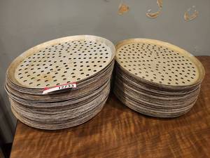 lot 12733 image: (90) Commercial Perforated Pizza Pans  14in&nbsp