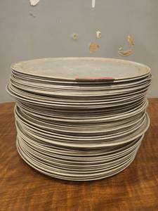 lot 12736 image: (65) Commercial Perforated Pizza Pans  15in