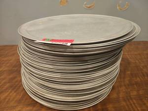 lot 12738 image: (65) Commercial Perforated Pizza Pans  15in