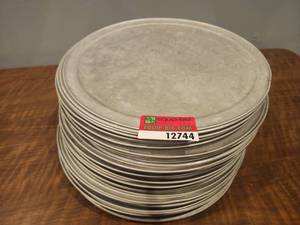 lot 12744 image: (55) Commercial Perforated Pizza Pans  15in